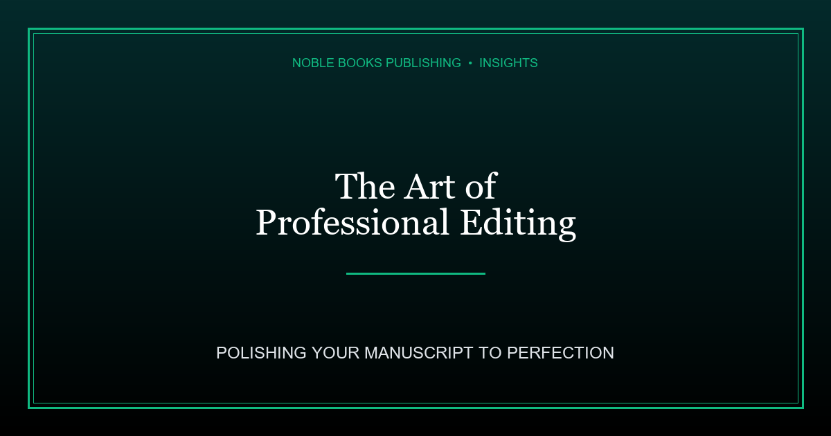 The Art of Book Editing: Why Professional Editing is Non-Negotiable